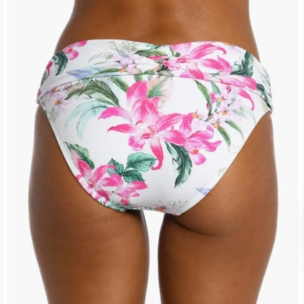 La Blanca women’s Mystic Shirred Hipster Bikini swim Bottoms NWT - Picture 2 of 5
